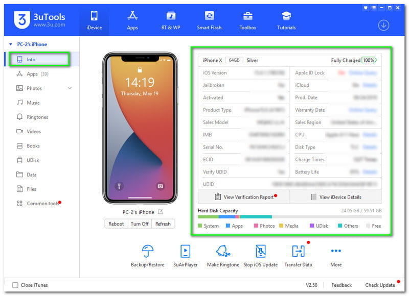 3utools 3.03.017 instal the last version for ios