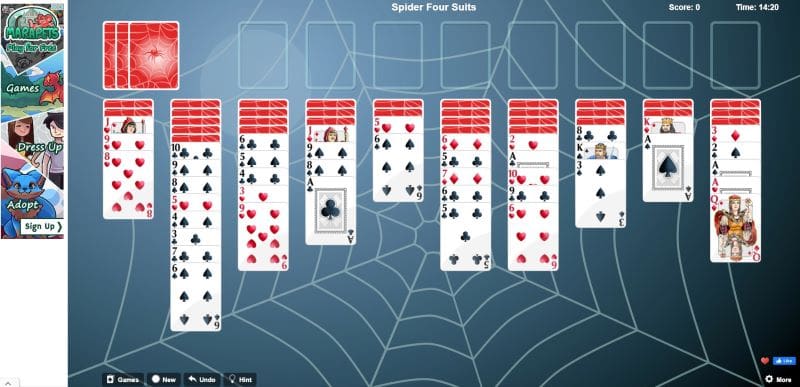Solitaire Oyunu Spider Game Giriş, Güncel