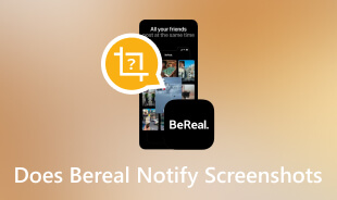 האם BeReal מודיע על צילומי מסך