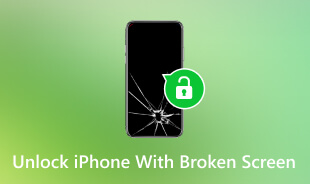 כיצד לבטל את נעילת האייפון עם מסך שבור