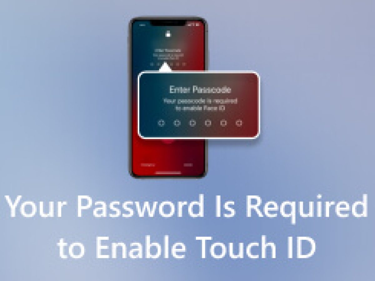 Для включения Touch ID необходим пароль: что нужно сделать