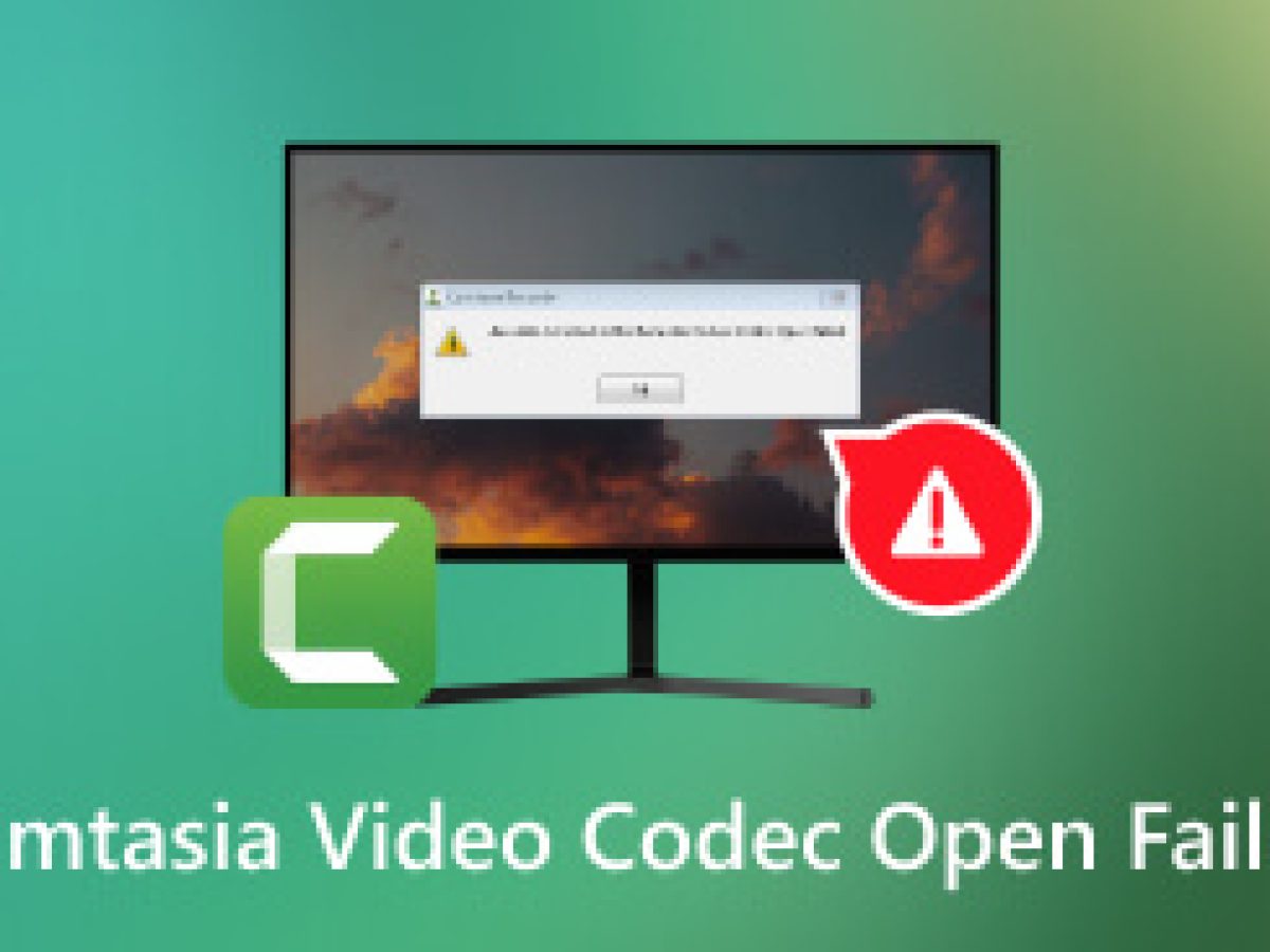 Советы, что делать, если Camtasia не удалось открыть видеокодек