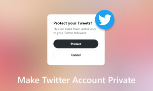 Сделать учетную запись Twitter приватной
