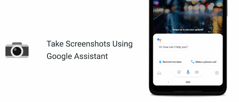 Android Google Asistan Ekran Görüntüsü Al