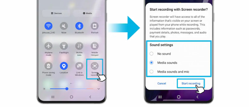 Android Screen Recording with Microphone