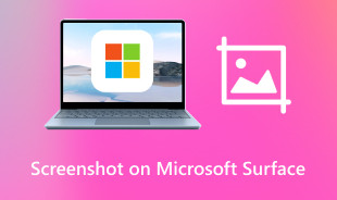 Petikan skrin pada Microsoft Surface
