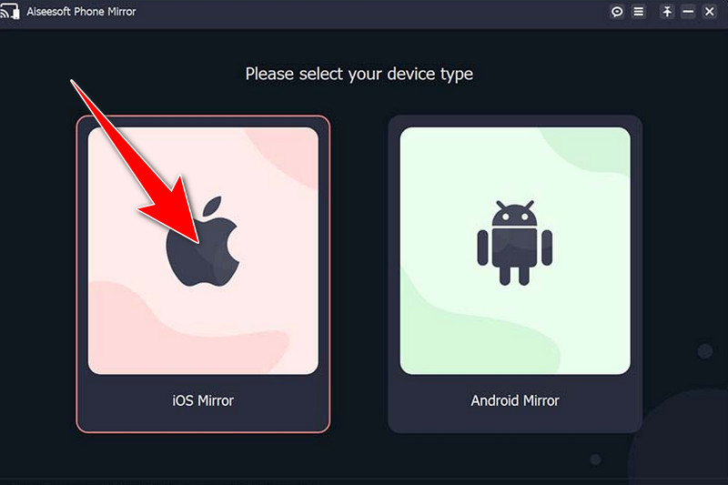 Choose IOS Mirror