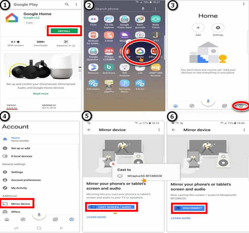 Cerminkan Telefon Menggunakan Chromecast