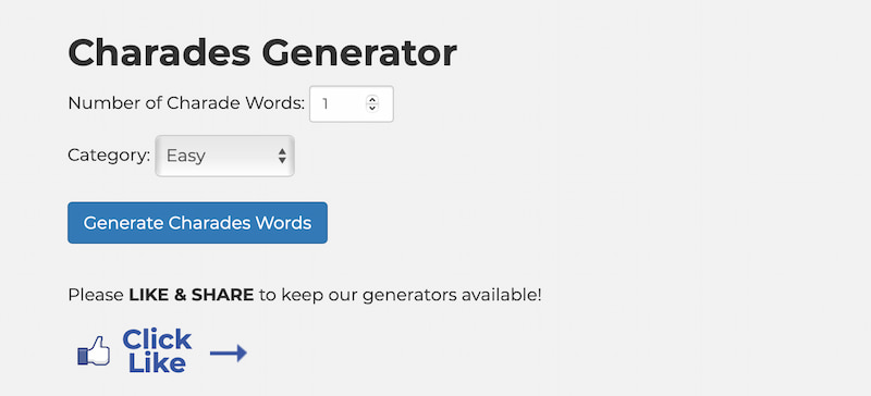 Generator for tilfældige ord