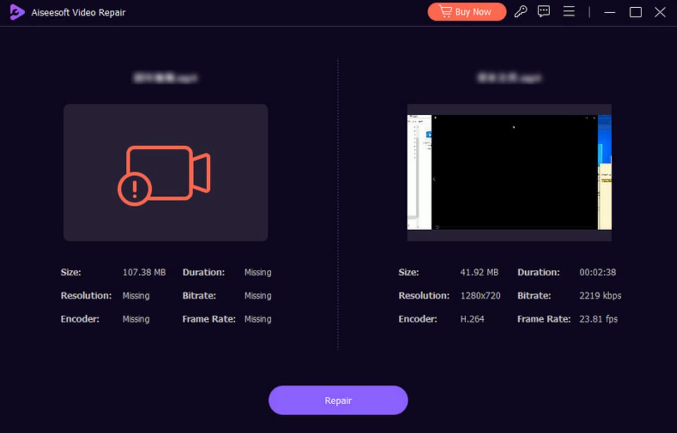 Aiseesoft Video Reparation