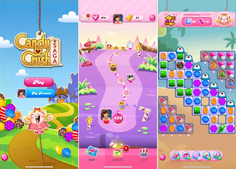 Candy Crush Sage på iPhone