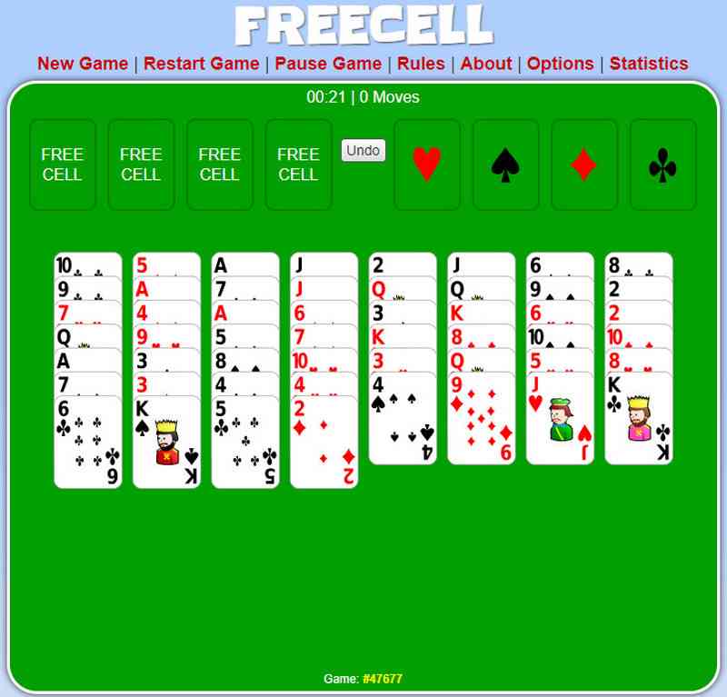 Freecell Solitaire Chơi Trực Tuyến