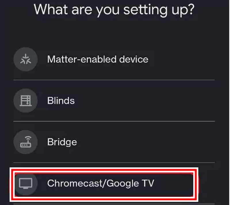 Konfigurer Chromecast i Indstilling