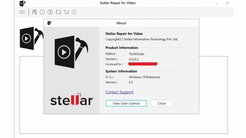 Velocidade de reparo de vídeo estelar