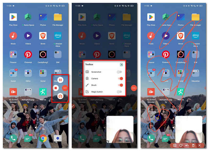 مميزات برنامج Az Screen Recorder