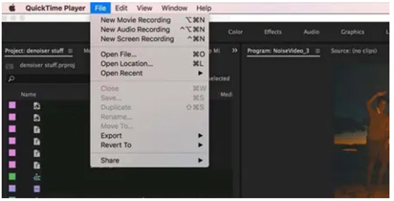 Quicktime Player Webcam Recorder