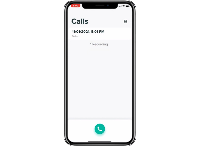 Rev Call Recorder-interface