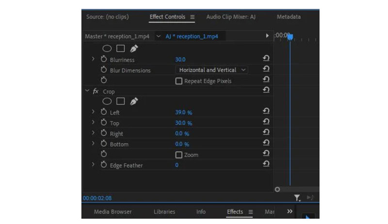 Gaussian Blur in Premiere