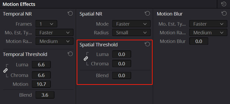 Spatial Nr in Davinci Resolve