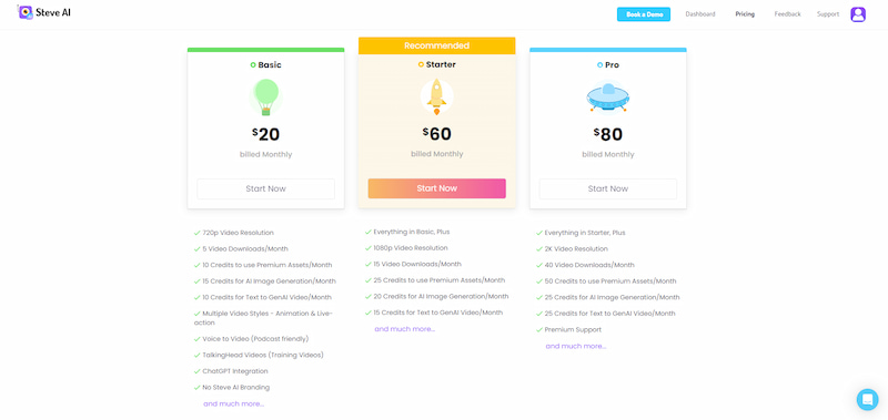 Steveai Pricing