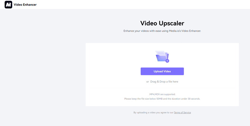 Upload Video to Media io Online